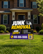 18"x12" Custom Yard Signs | Full Color Double-Sided Signs with Stakes