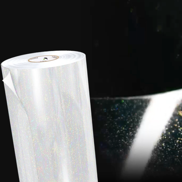 Color shift laminate- Metallic UV Laminate.
