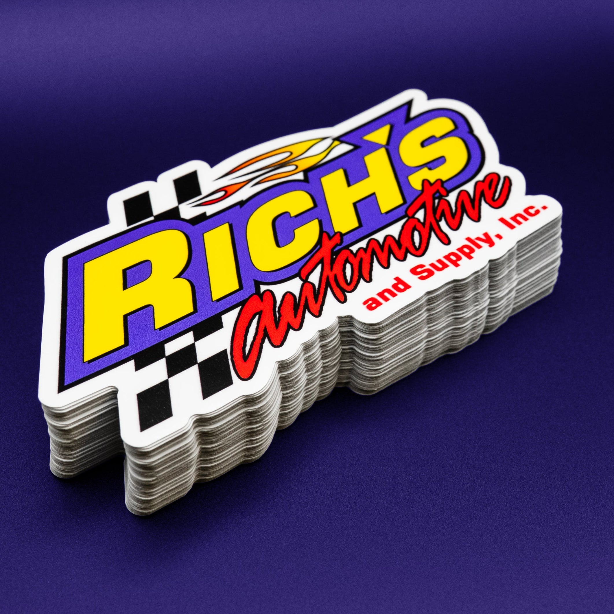 Custom Printed Motorsports Stickers