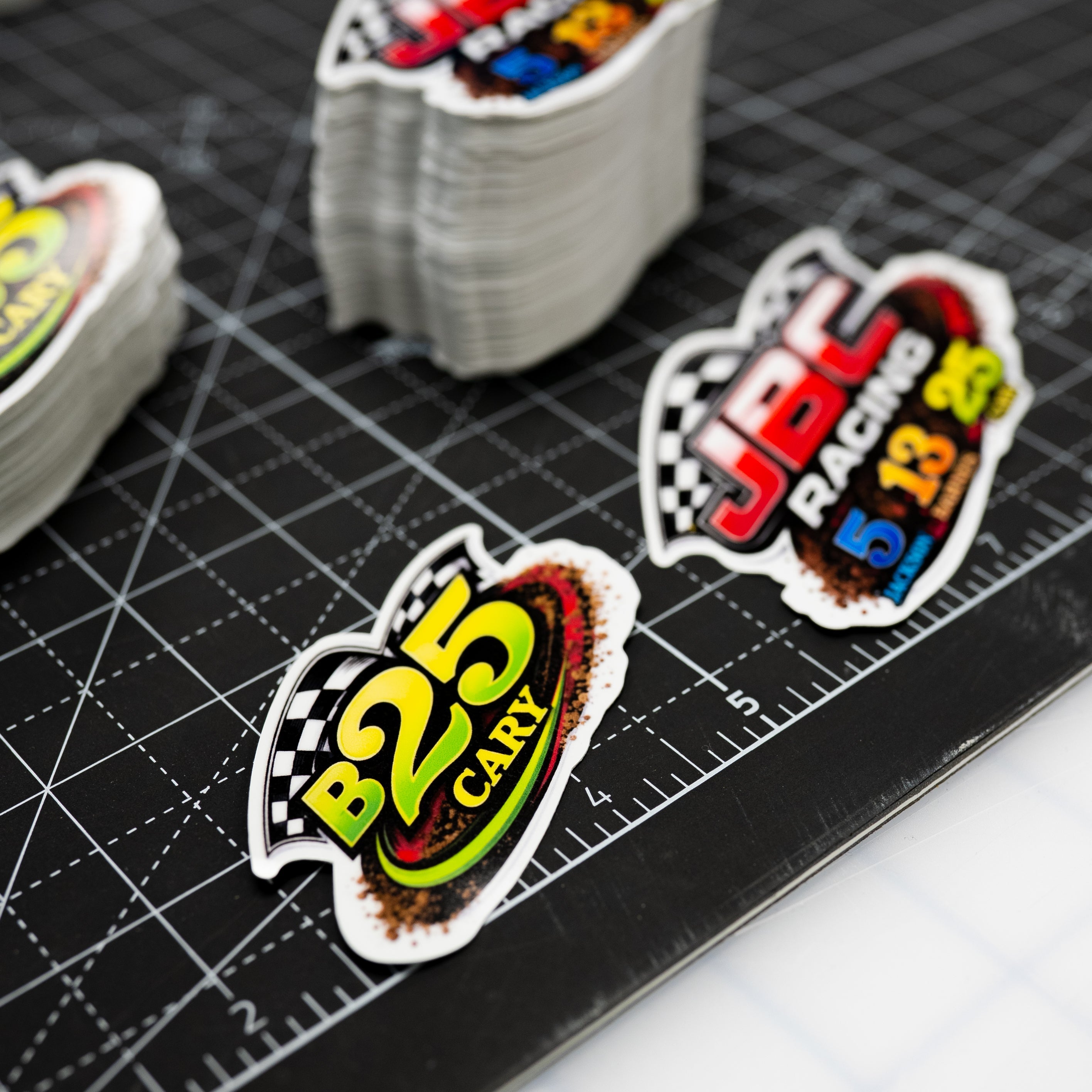 Custom Printed Motorsports Stickers