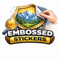 Embossed Stickers