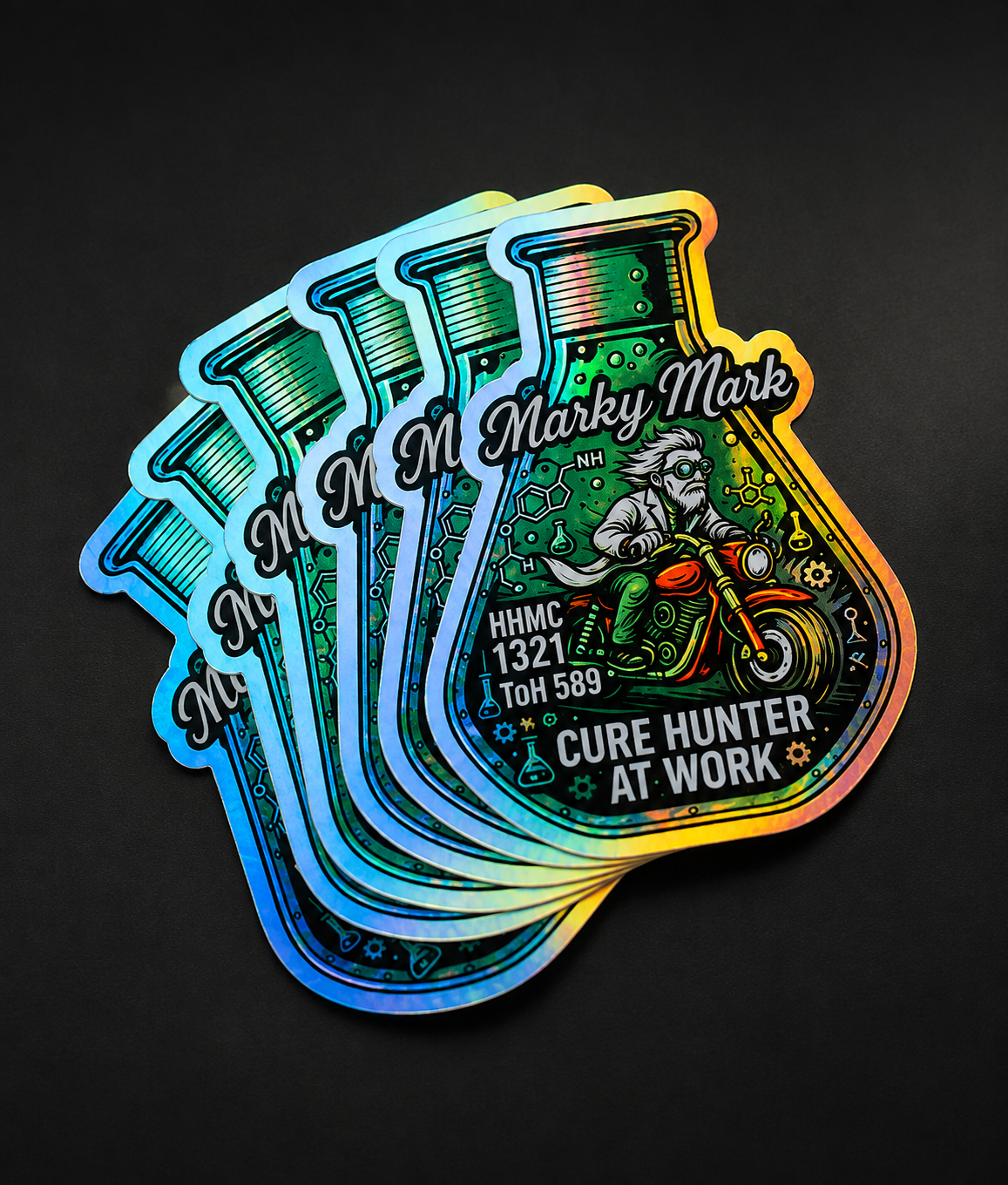 100 6" Holographic Vinyl Stickers $150.00